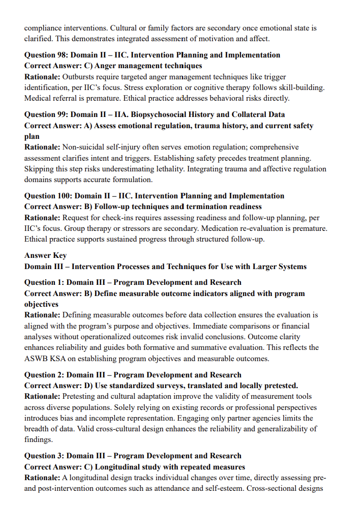 Advanced Generalist Practice Questions – 400 ASWB-Style Questions by Domain (Digital Download)