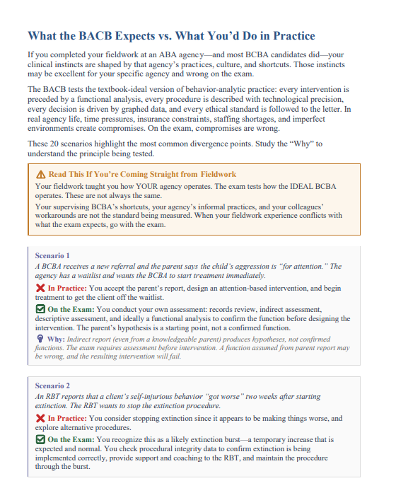 BCBA 2026 Study Guide & 300 Practice Questions – Mock Exams, Rationales, Mnemonics & Comparison Tables | Digital Download