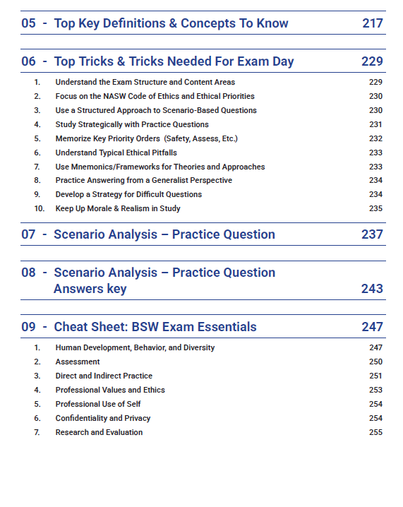ASWB BSW 2025 Study Guide | Includes Detailed Notes, Mock Exams, Cheat Sheet & More