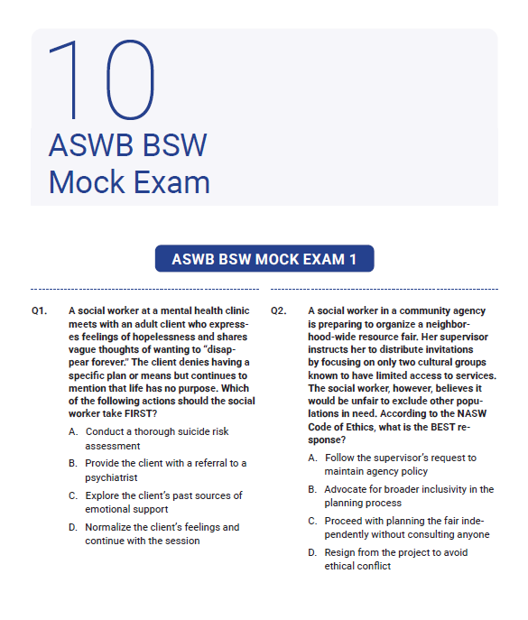 ASWB BSW 2025 Study Guide | Includes Detailed Notes, Mock Exams, Cheat Sheet & More