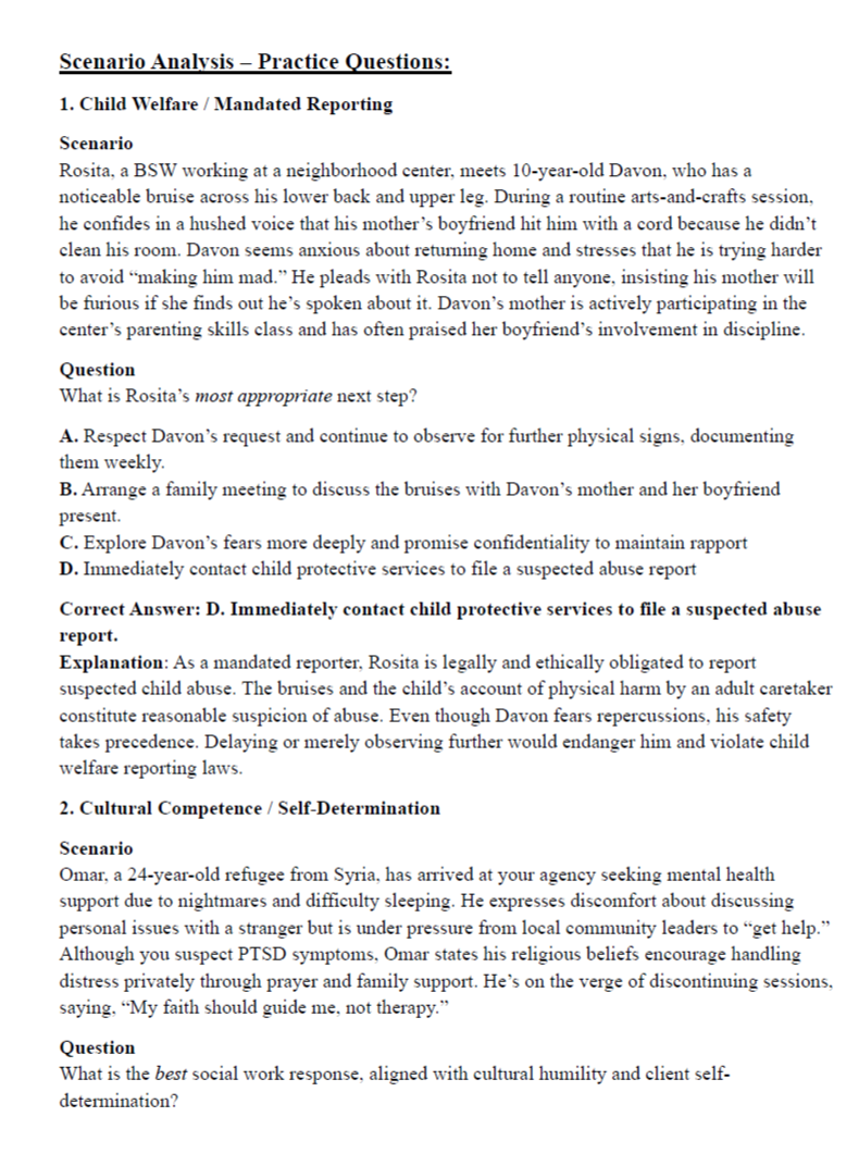 ASWB BSW Ultimate Exam Study Guide (373 Pages) with Mock Exams & Practice Questions