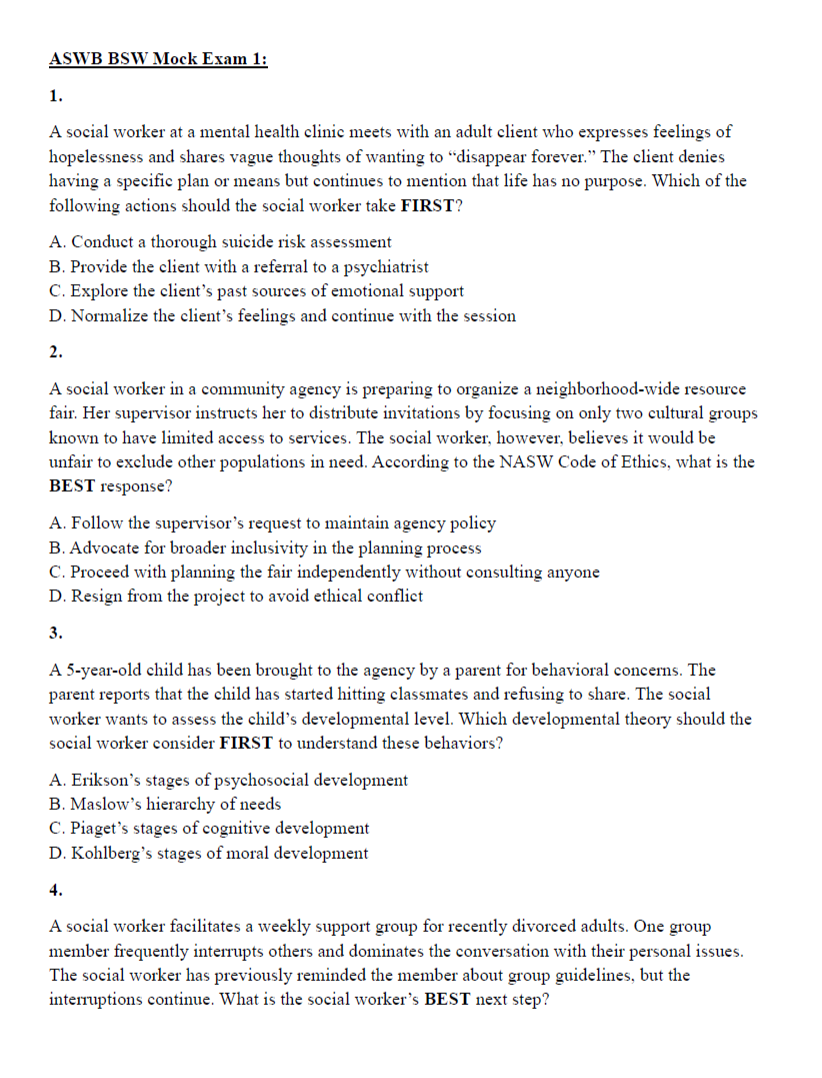 ASWB BSW Ultimate Exam Study Guide (373 Pages) with Mock Exams & Practice Questions