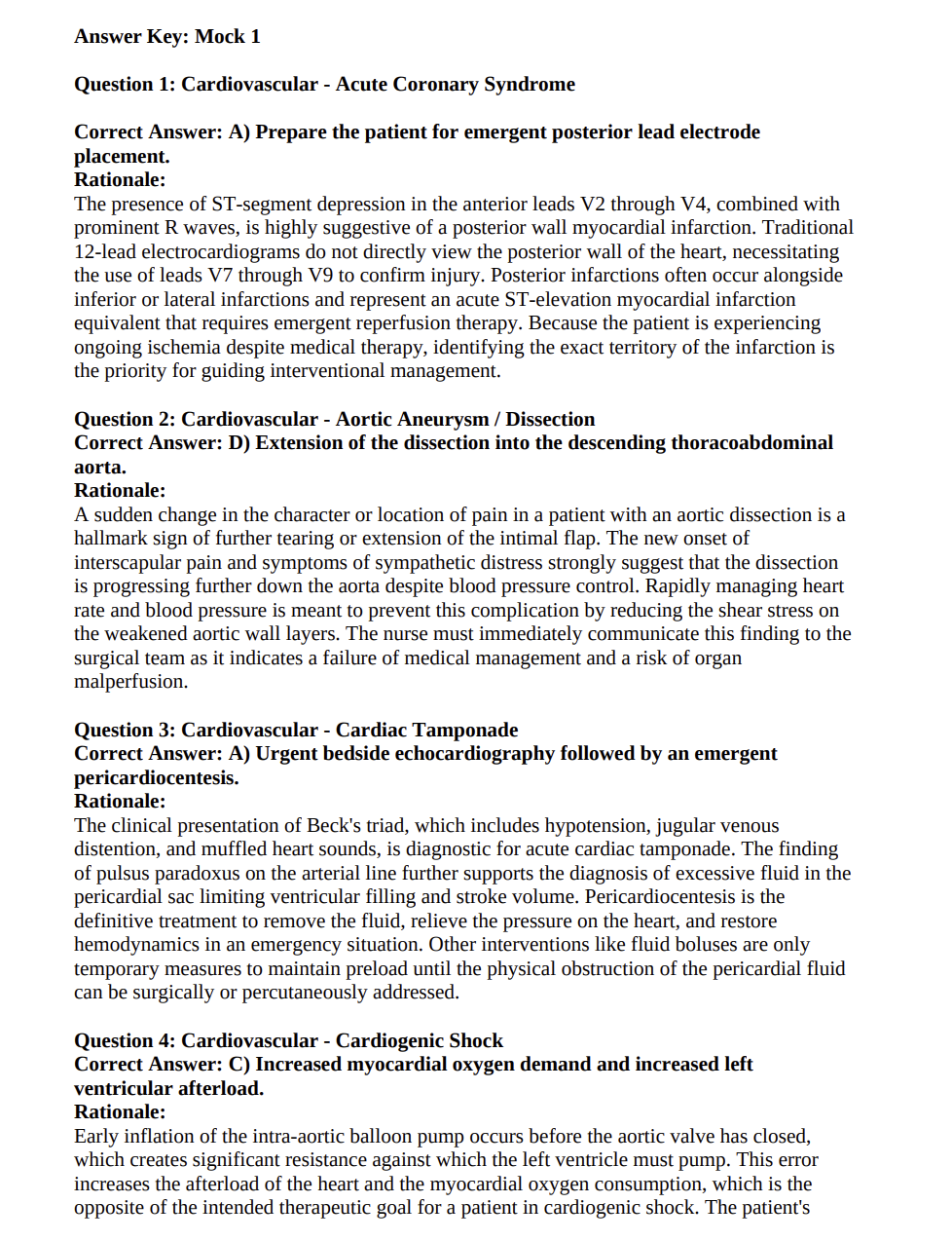 CCRN 450 Practice Questions with Detailed Explanations