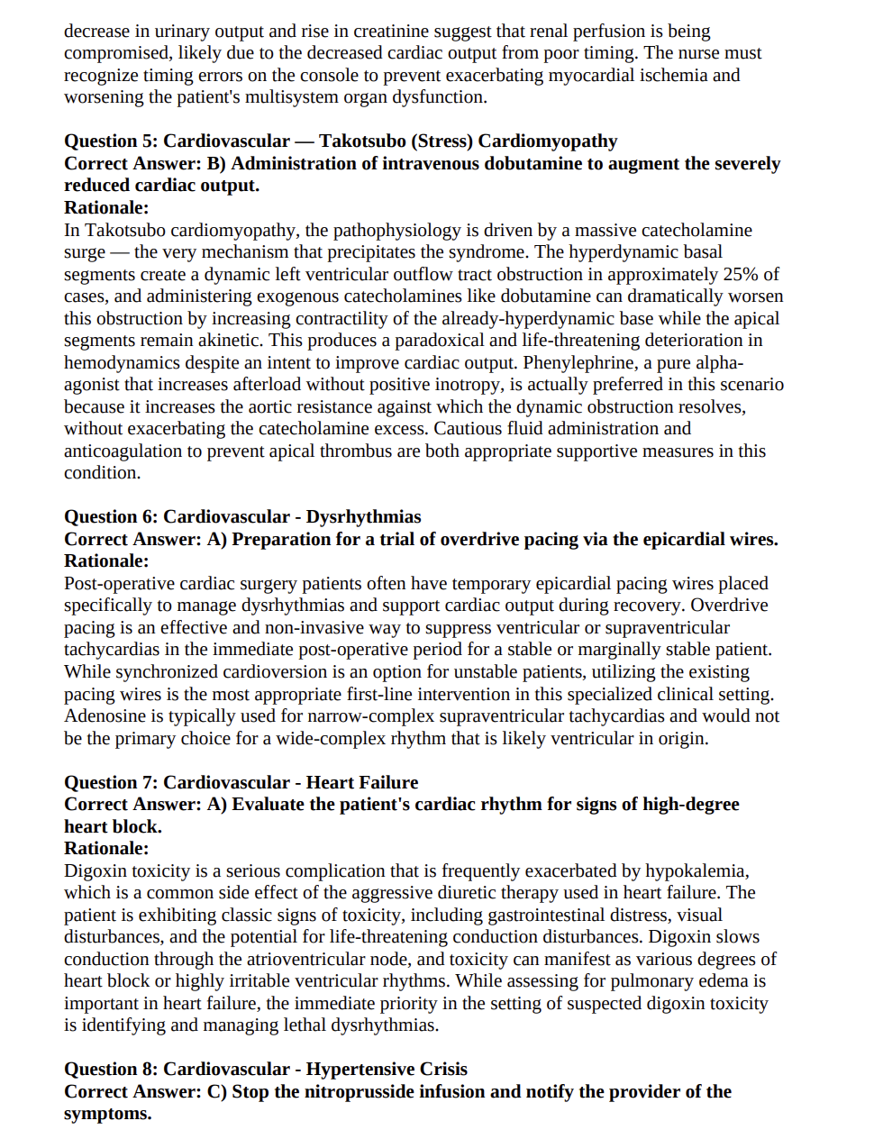 CCRN 450 Practice Questions with Detailed Explanations