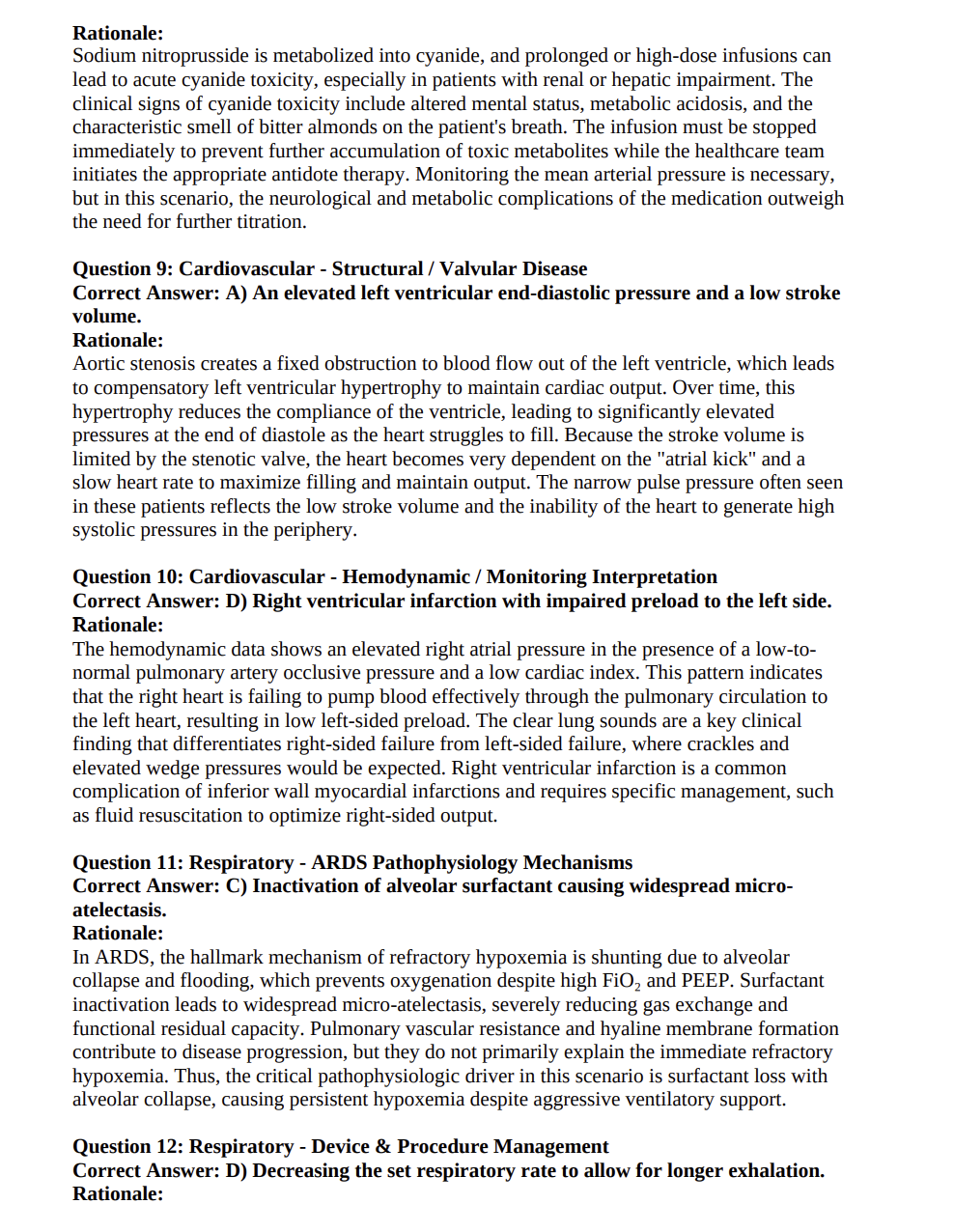CCRN 450 Practice Questions with Detailed Explanations