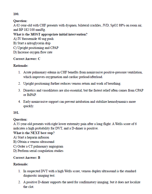 175 Questions for the Certified Emergency Nurse (CEN) 2025 Exam with Answers & Explanations