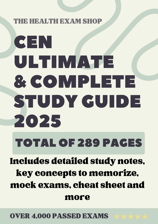 CEN Exam Complete Study Guide: 289 Pages of Essential Content & Practice Questions