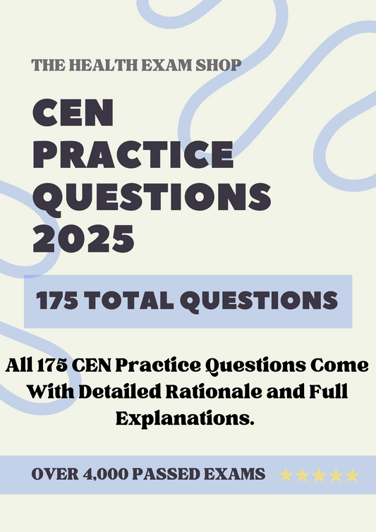 CEN Exam Study Bundle: Essential Content & Practice Questions