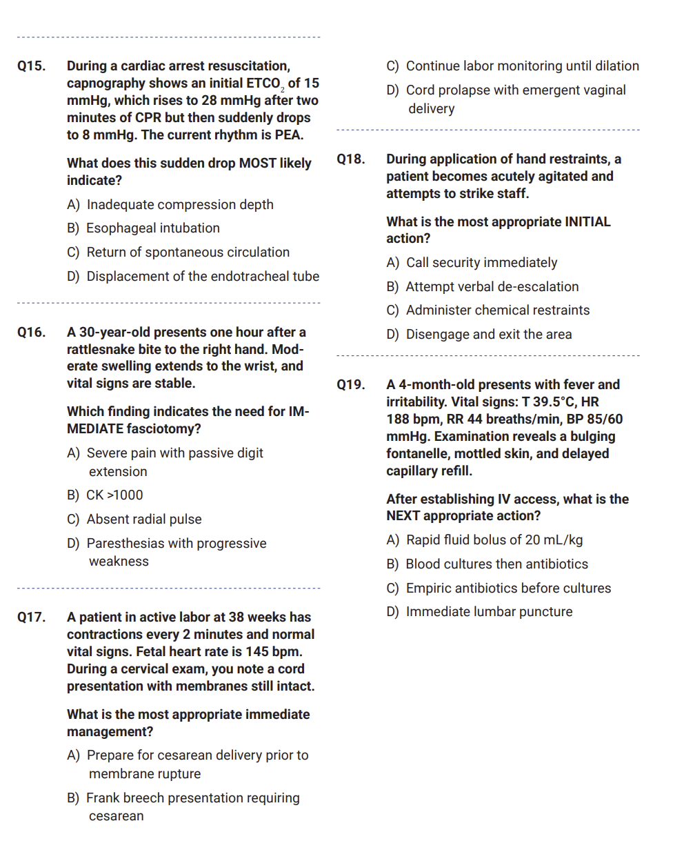 175 Questions for the Certified Emergency Nurse (CEN) 2025 Exam with Answers & Explanations