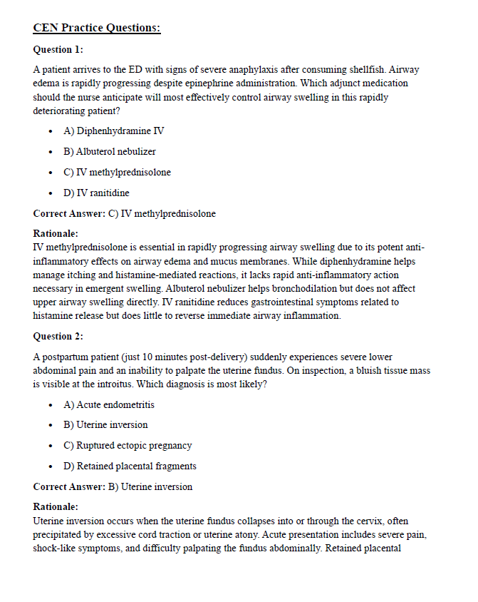 CEN Exam Complete Study Guide: 289 Pages of Essential Content & Practice Questions