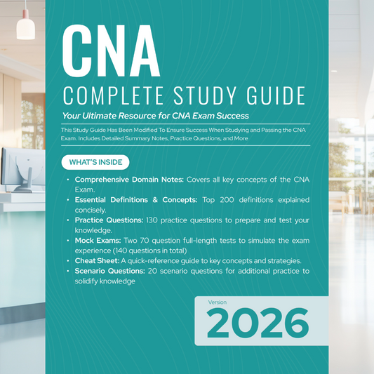 CNA eBook Study Guide – Textbook Edition for 2026 (Digital Download)