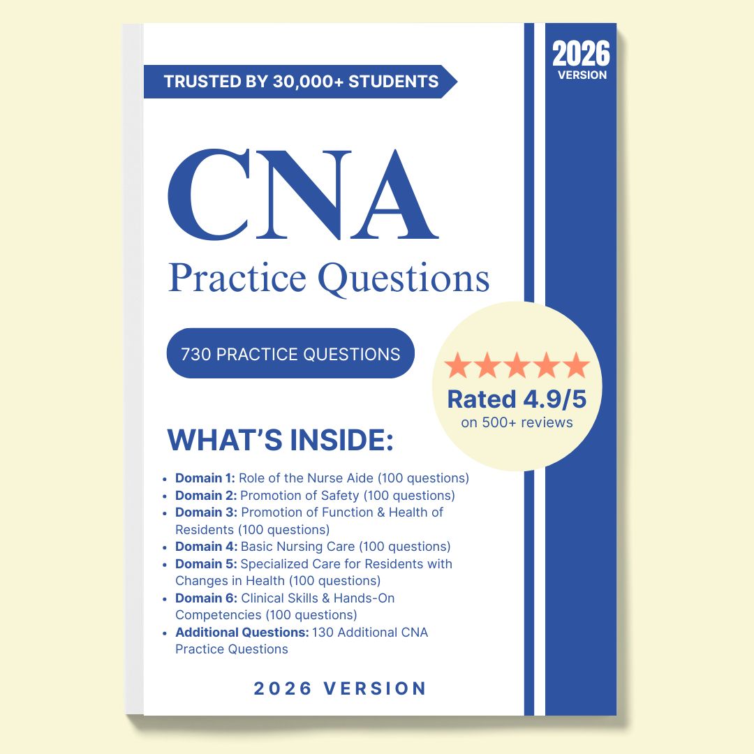 CNA Practice Questions | 730 Exam-Style Questions & Explanations