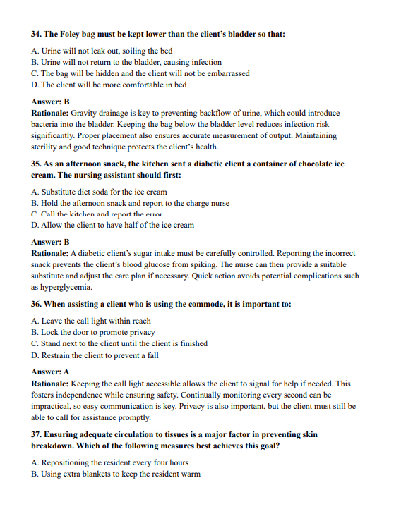 CNA Practice Questions | 730 Exam-Style Questions & Explanations