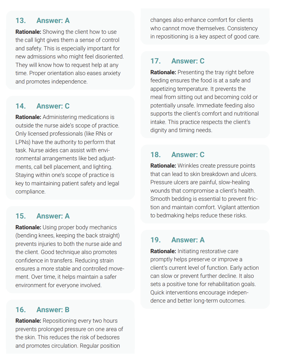 127 Questions for the CNA 2024 Exam with Answers & Explanations
