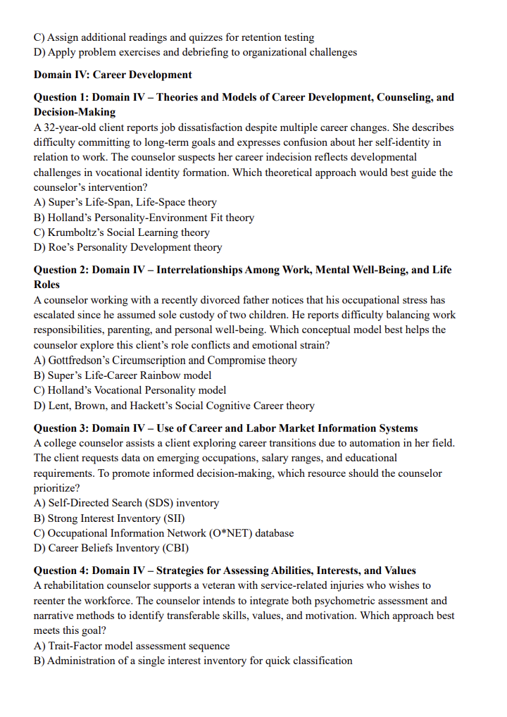 CPCE Practice Questions – 700 Domain-Based Questions with Explanations (Digital Download)