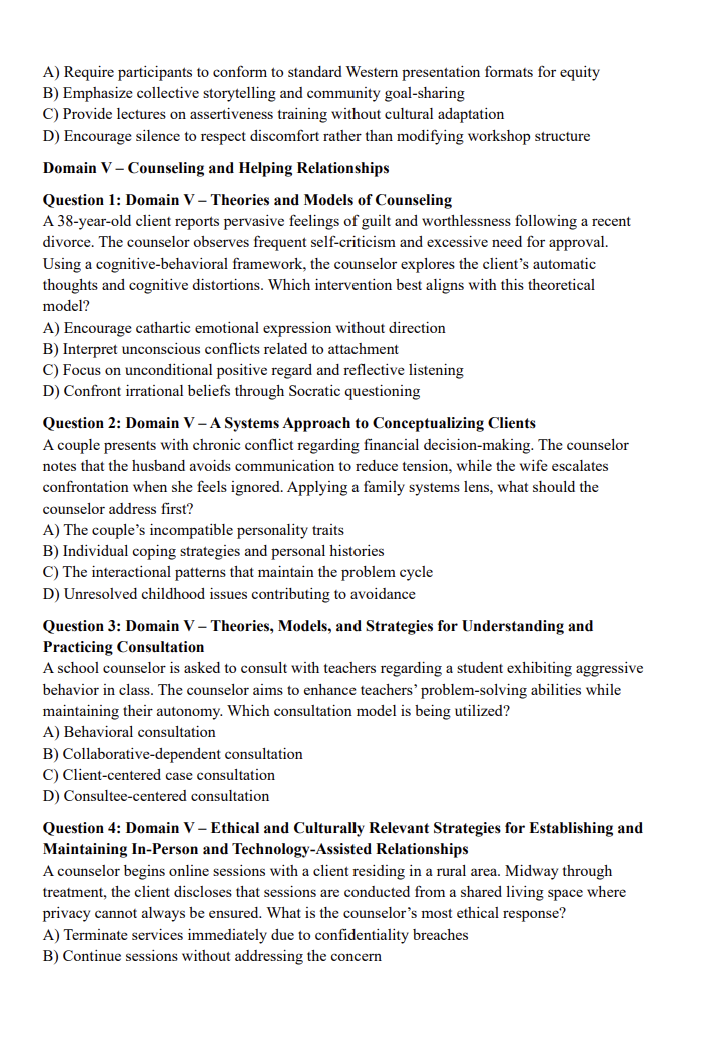 CPCE Practice Questions – 700 Domain-Based Questions with Explanations (Digital Download)