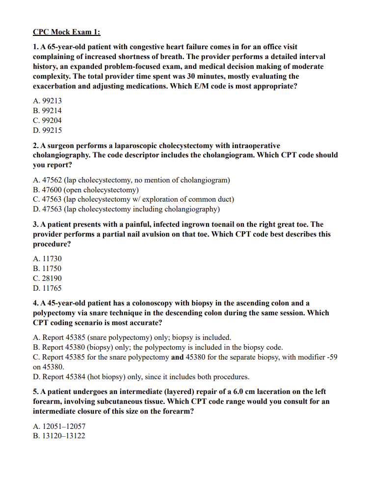 AAPC CPC 2026 Ultimate Exam Study Guide | 380 Pages of Detailed Notes, Mock Exams, Cheat Sheets, & More