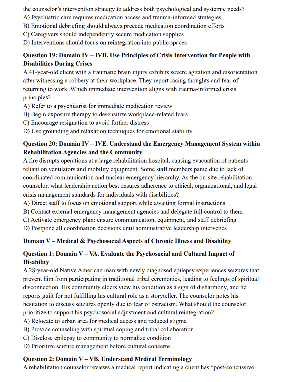 CRC Practice Questions – 400 CRCC Exam-Style Questions by Domain (Digital Download)