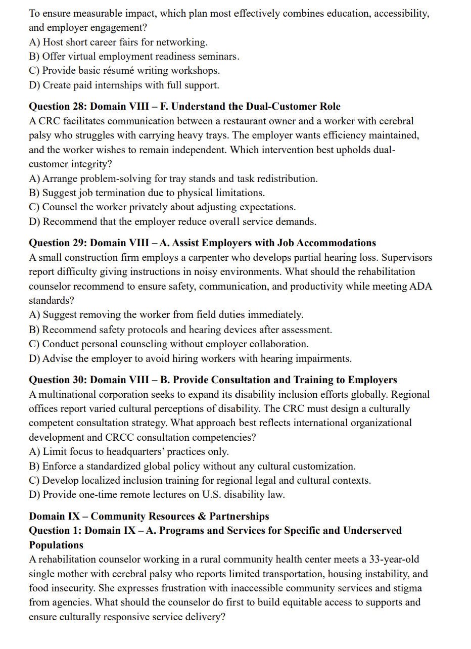 CRC Practice Questions – 400 CRCC Exam-Style Questions by Domain (Digital Download)
