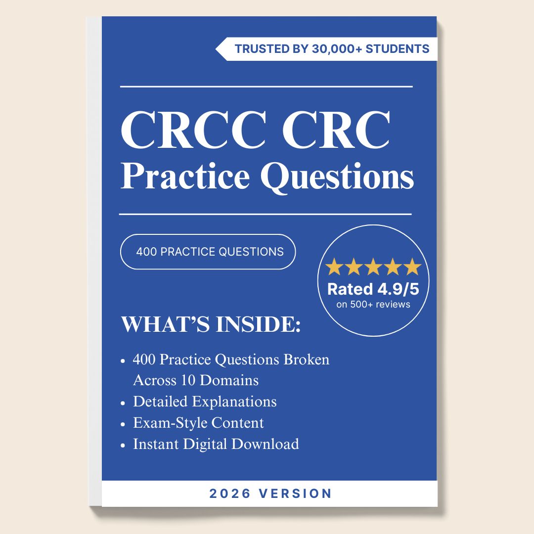CRC Practice Questions – 400 CRCC Exam-Style Questions by Domain (Digital Download)