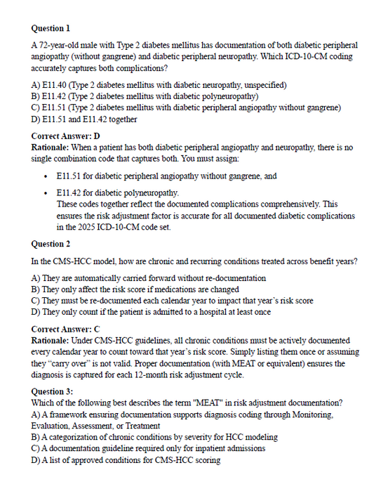 250 Questions for the AAPC CRC 2025 Exam with Answers & Explanations