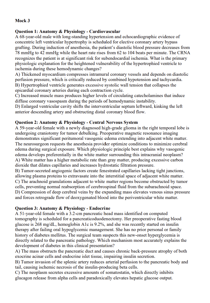 CRNA 2026 | 685 Practice Questions with Detailed Explanations