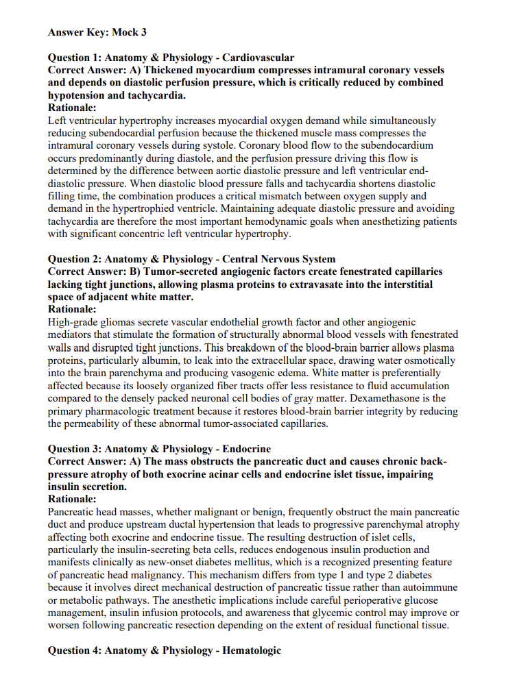CRNA 2026 | 685 Practice Questions with Detailed Explanations