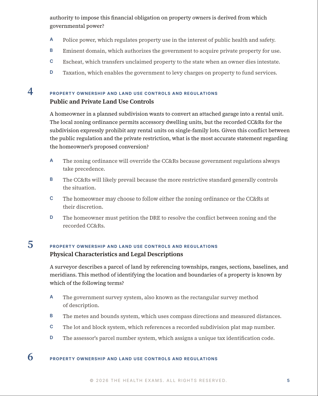 California Real Estate Exam Practice Questions – 450 Items, 3 Mock Exams & Rationales | Digital Download