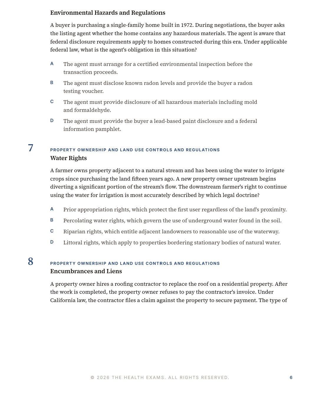 California Real Estate Exam Practice Questions – 450 Items, 3 Mock Exams & Rationales | Digital Download