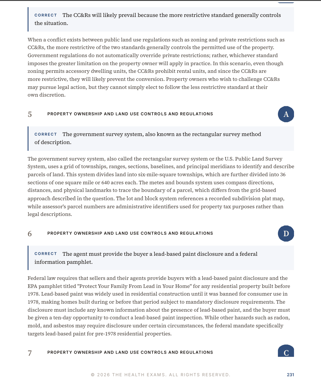 California Real Estate Exam Practice Questions – 450 Items, 3 Mock Exams & Rationales | Digital Download