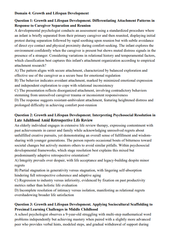 EPPP 2026 Practice Questions – 840 Total Questions (240 Recall + 600 Domain-Based Practice) | Digital Download