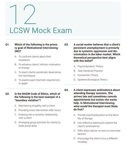 LCSW eBook Study Guide – Textbook Edition