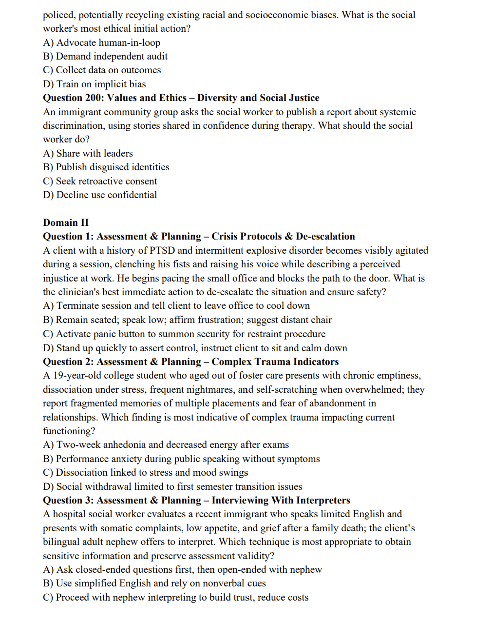 LCSW Practice Questions – 940 Questions & Mock Exams – The Health Exams