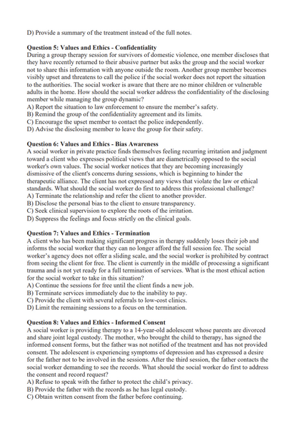 LCSW 940 Practice Questions + 2 Mock Exams (Digital Download)