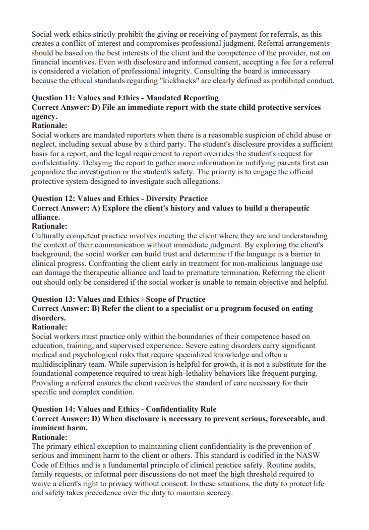 LCSW 940 Practice Questions + 2 Mock Exams (Digital Download)