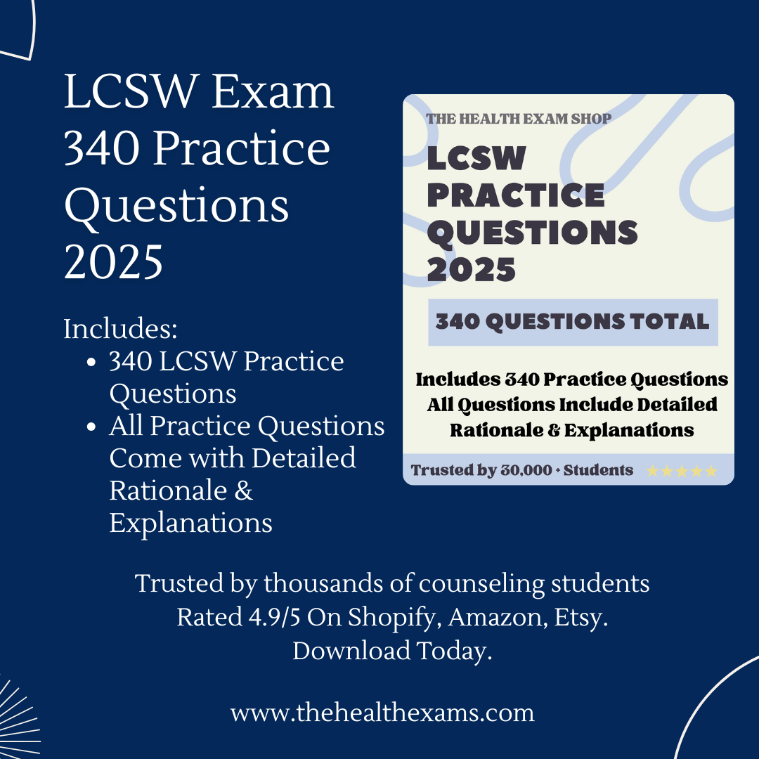 LCSW 2025 Exam Prep Bundle: Study Guide, Questions & Answers