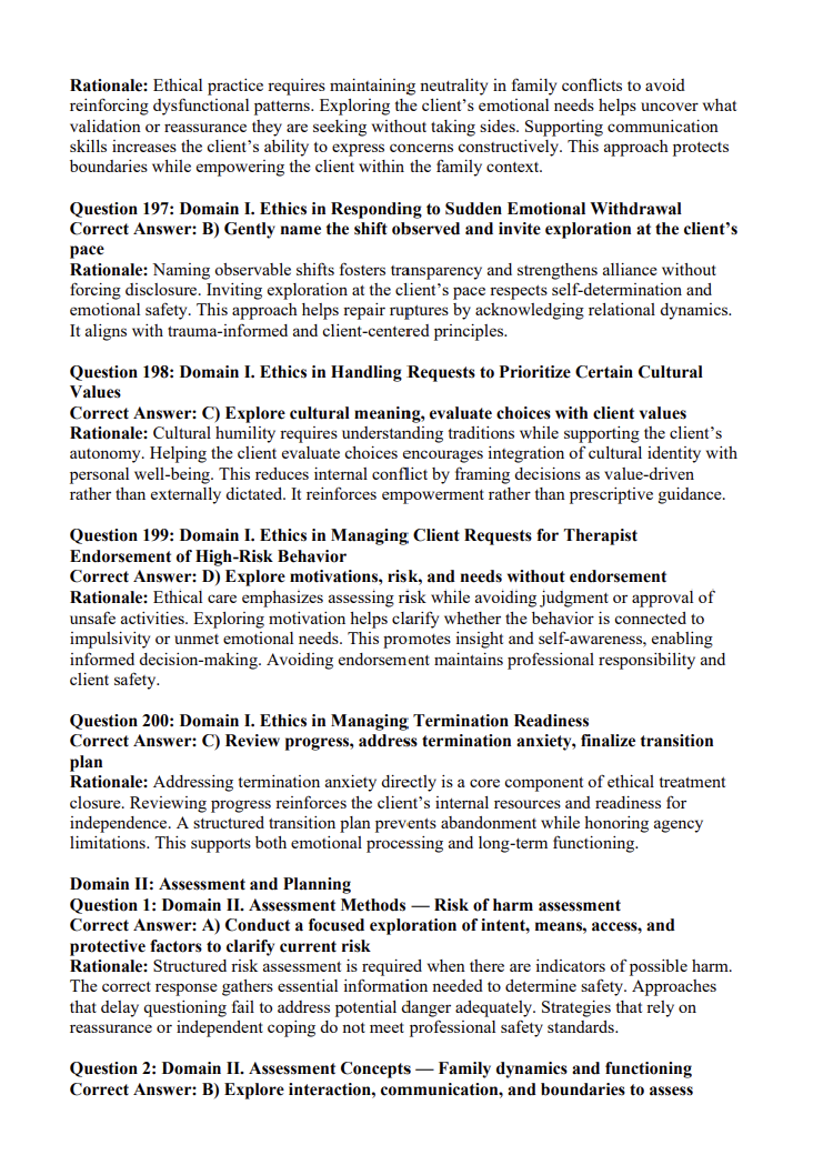 LMSW Practice Questions – 940 Total Questions (2 Full Mock Exams + 600 Domain-Based Practice) | Digital Download