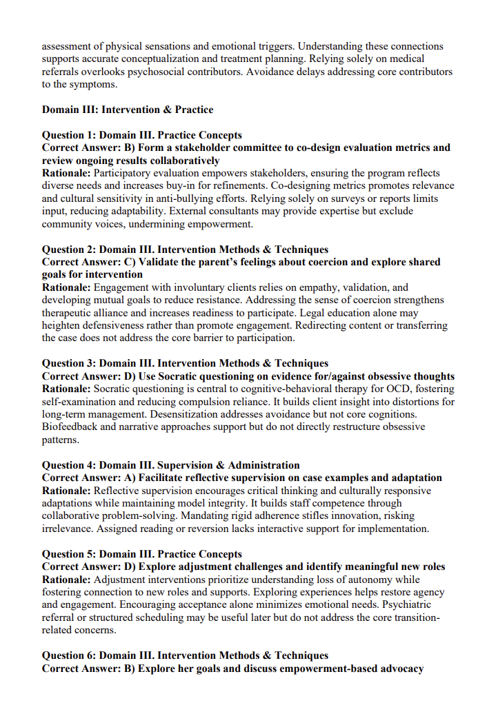 LMSW Practice Questions – 940 Total Questions (2 Full Mock Exams + 600 Domain-Based Practice) | Digital Download