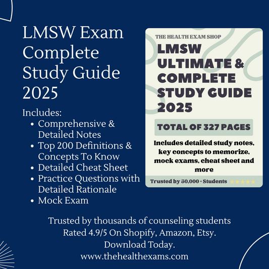 LMSW Exam 2025 Study Pack with 640 Practice Questions & Detailed Notes