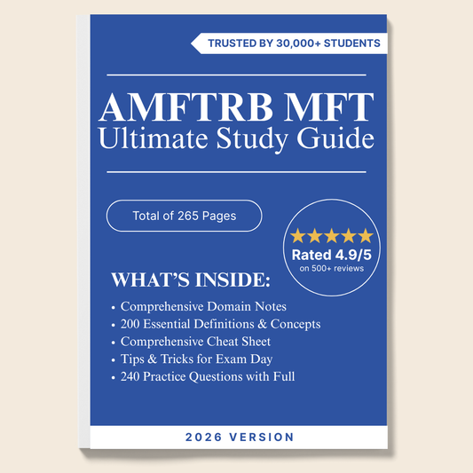 MFT Exam Prep Pack: Test Questions & Study Guide