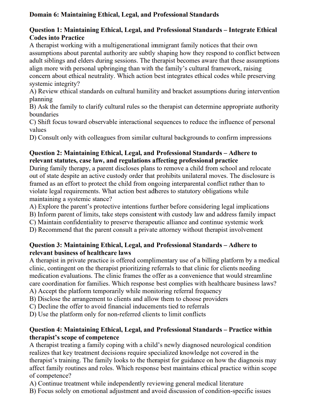 MFT 2026 | 900 Practice Questions with Extended Rationales