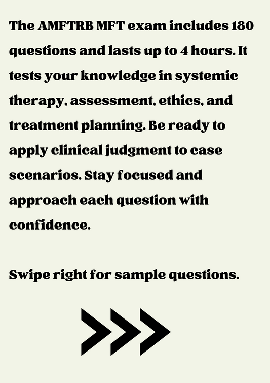 MFT Practice Test Questions 2025 – 300 Questions Across 6 Domains with Extended Rationales