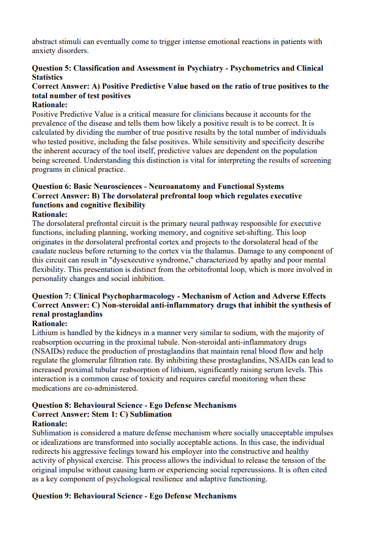 MRC Pysch 600 Practice Questions with Detailed Explanations
