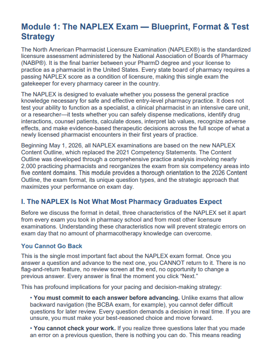 NAPLEX 2026 Complete Study Guide + 260 Practice Questions