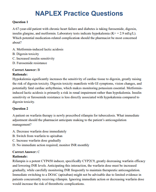 NAPLEX 2026 Complete Study Guide + 260 Practice Questions
