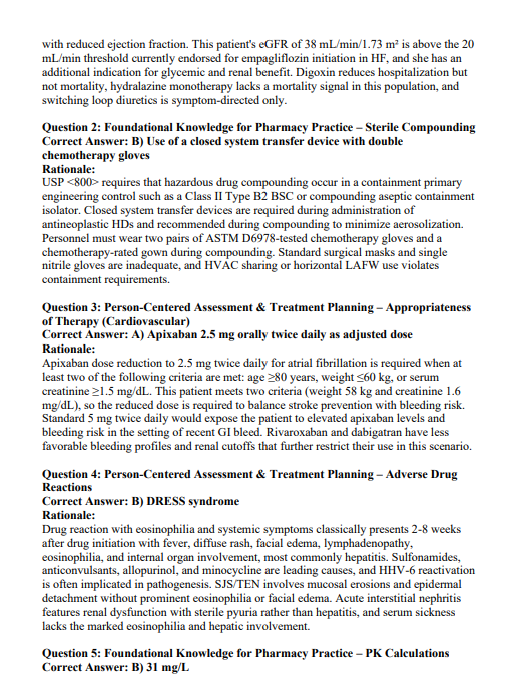 NAPLEX Exam 2026 | 960 Practice Questions with Detailed Explanations