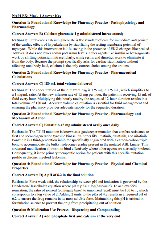 NAPLEX Exam 2026 | 960 Practice Questions with Detailed Explanations