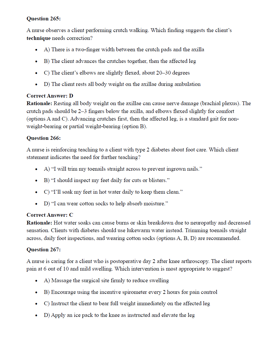 NCLEX-PN Practice Questions: 267 Practice Questions & Rationales