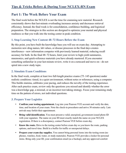 NCLEX-RN 2026 Study Guide (413 Pages) with 4 NGN Mock Exams