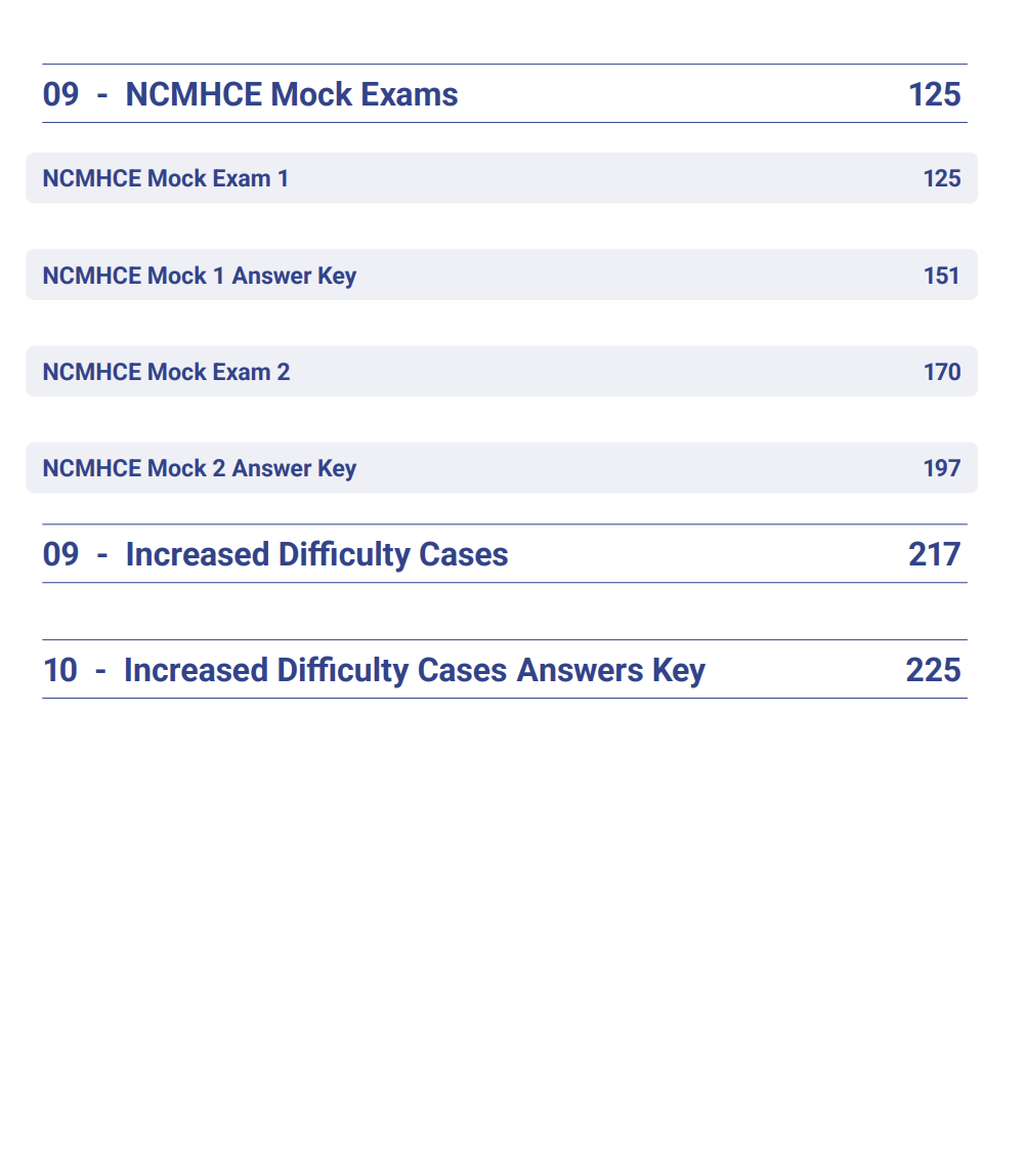 NCMHCE 2025 Study Guide Edition | Includes Detailed Notes, Practice Questions, Cheat Sheet & More